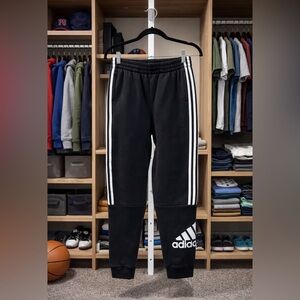 Adidas Kids Black and White Joggers